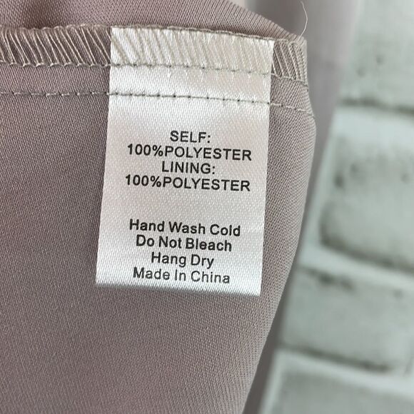 Mod Ref Maxi Slip Dress Criss Cross Back Champagne Size Medium - Picture 6 of 8